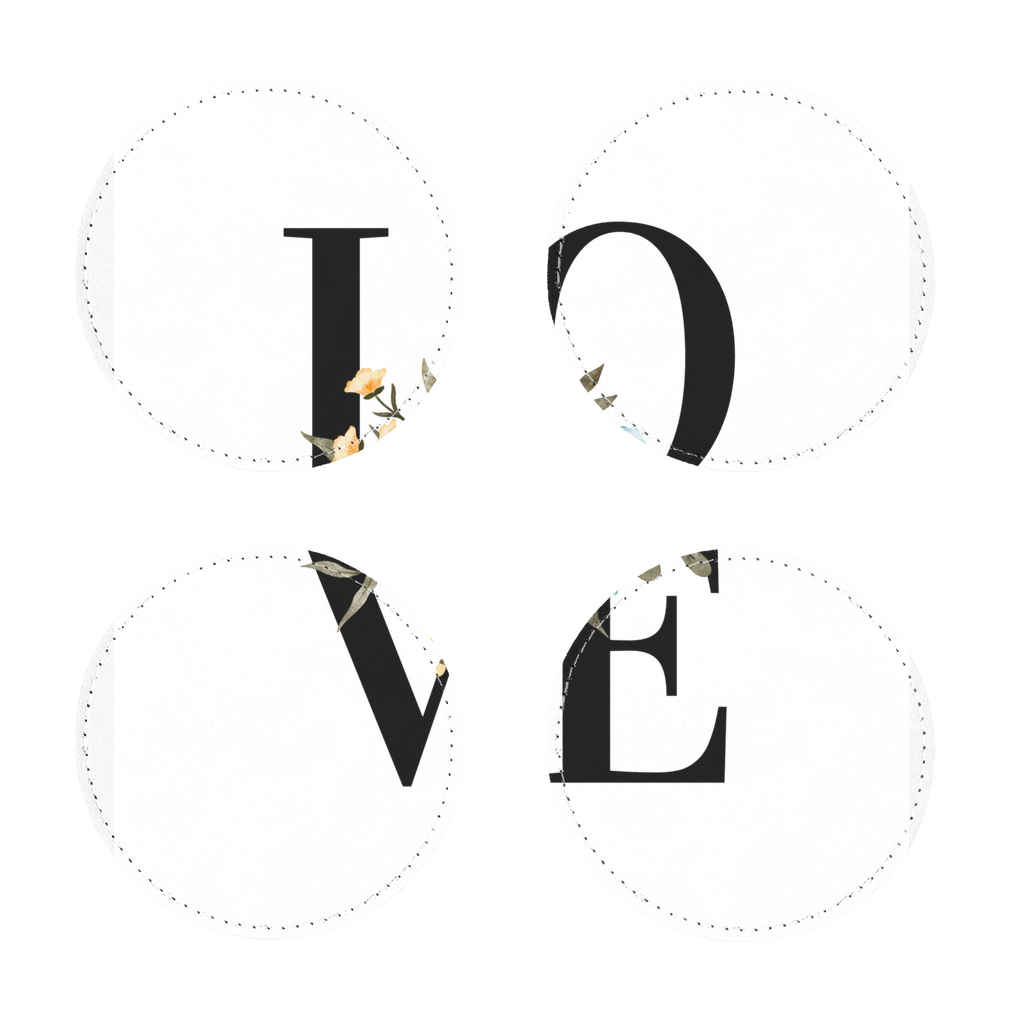 Love Collection Sublimation Coasters Pack of Four - Freebohochic