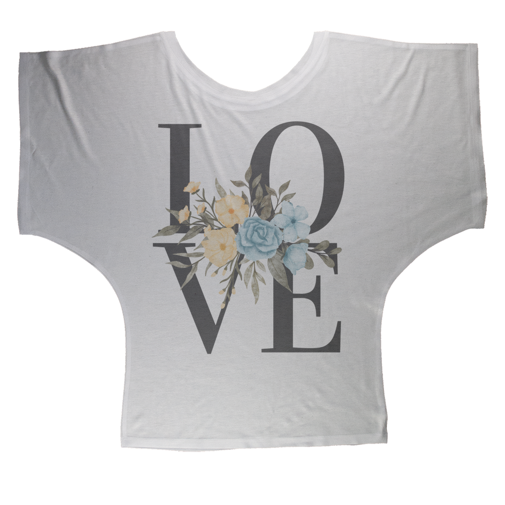 Love Collection Sublimation Batwing Top - Freebohochic