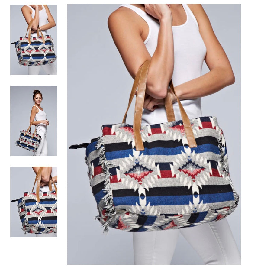 Canvas Tote Bag by Lovestictch - Freebohochic