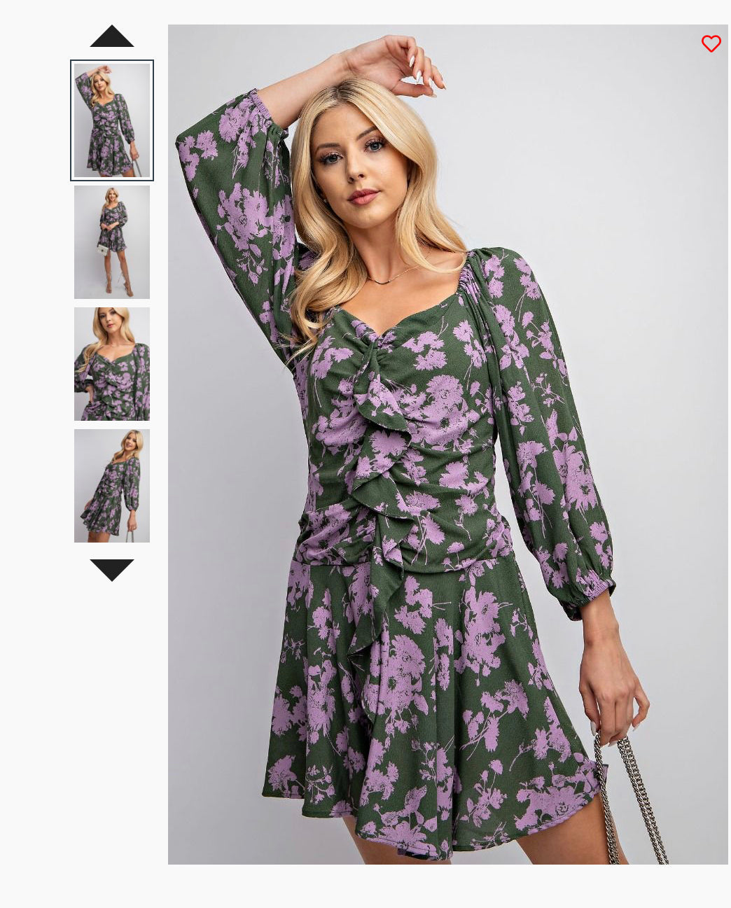 Floral Printed Fitted Dress by Easel - Freebohochic