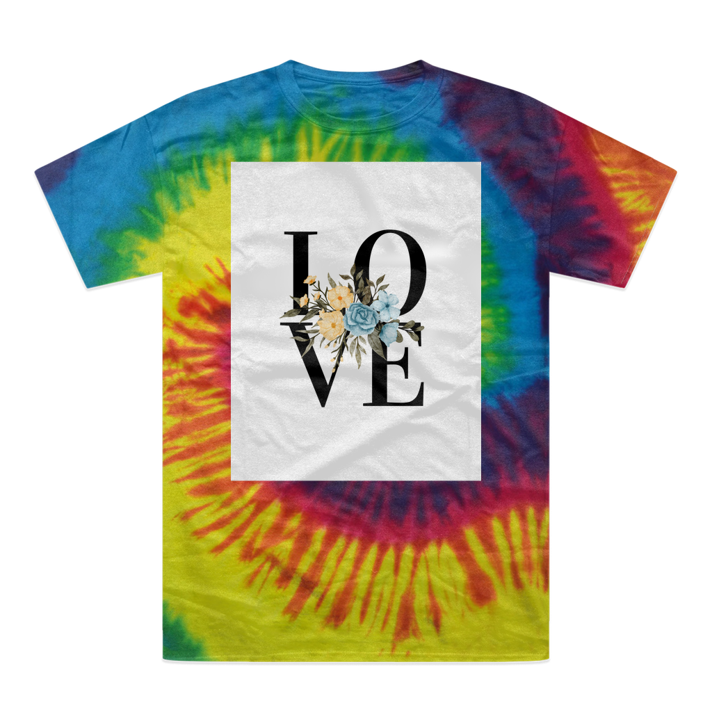 Love Collection Tie-Dye T-Shirt - Freebohochic