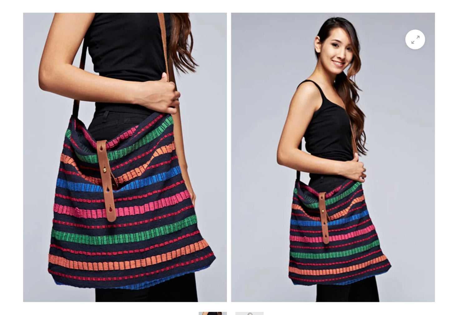 Striped Cross Body Bag by Lovestitch - Freebohochic