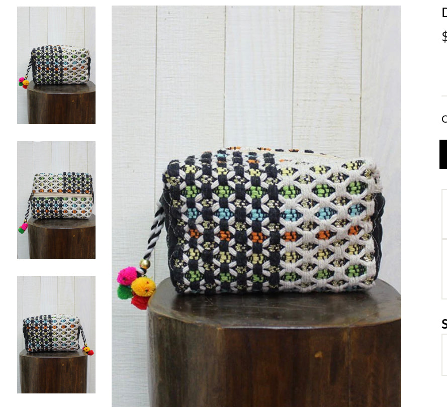 Multi Patterned Makeup Bag by Lovestitch - Freebohochic
