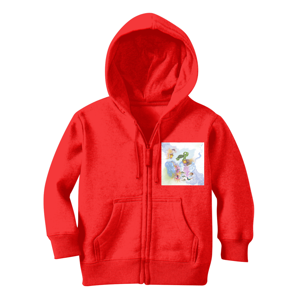 Under the Sea Classic Kids Zip Hoodie - Freebohochic