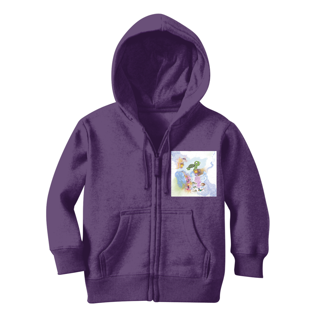 Under the Sea Classic Kids Zip Hoodie - Freebohochic