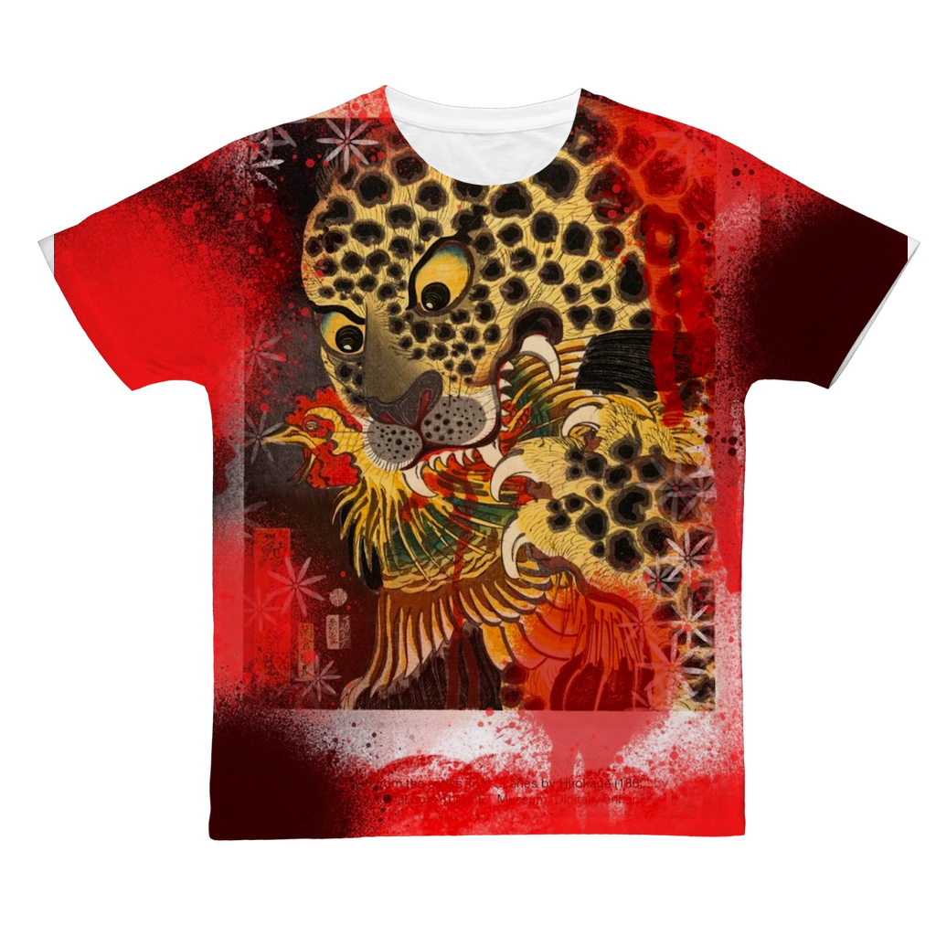 Spotted Leopard Boro Design Men's Tshirt - Freebohochic
