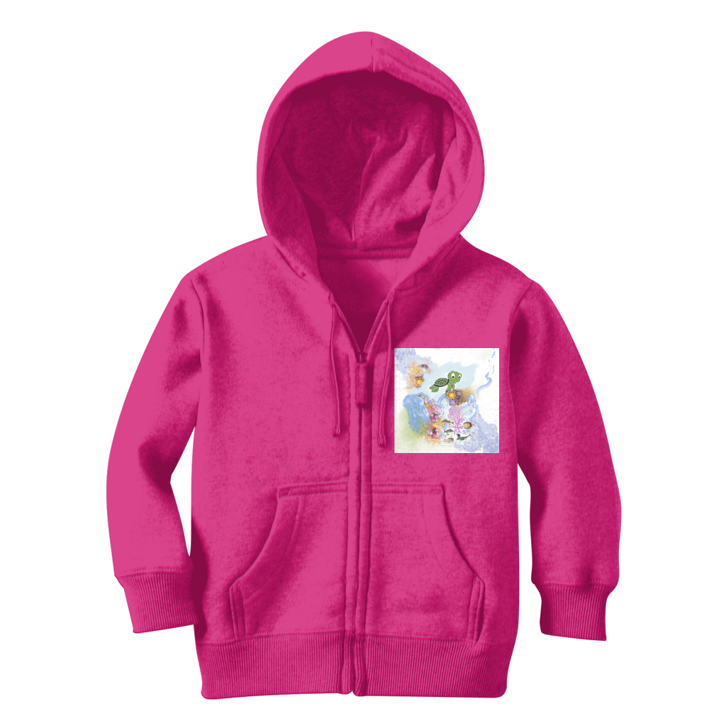 Under the Sea Classic Kids Zip Hoodie - Freebohochic
