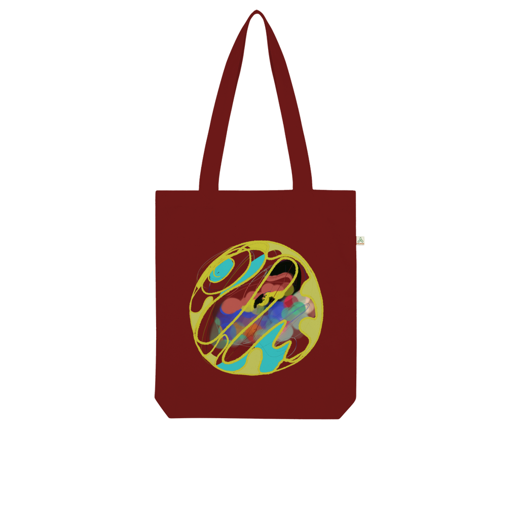 Boho in Circle Organic Tote Bag - Freebohochic