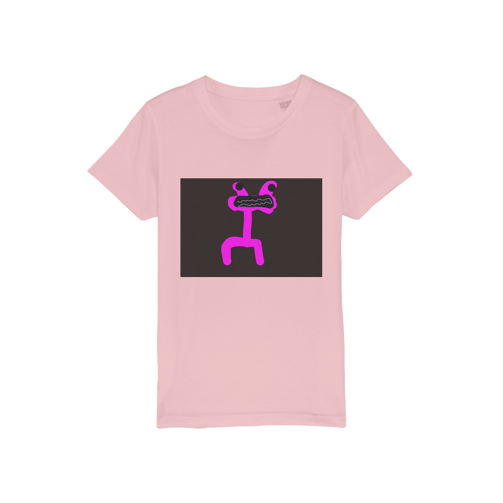 Pink Organic Jersey Kids T-Shirt - Freebohochic