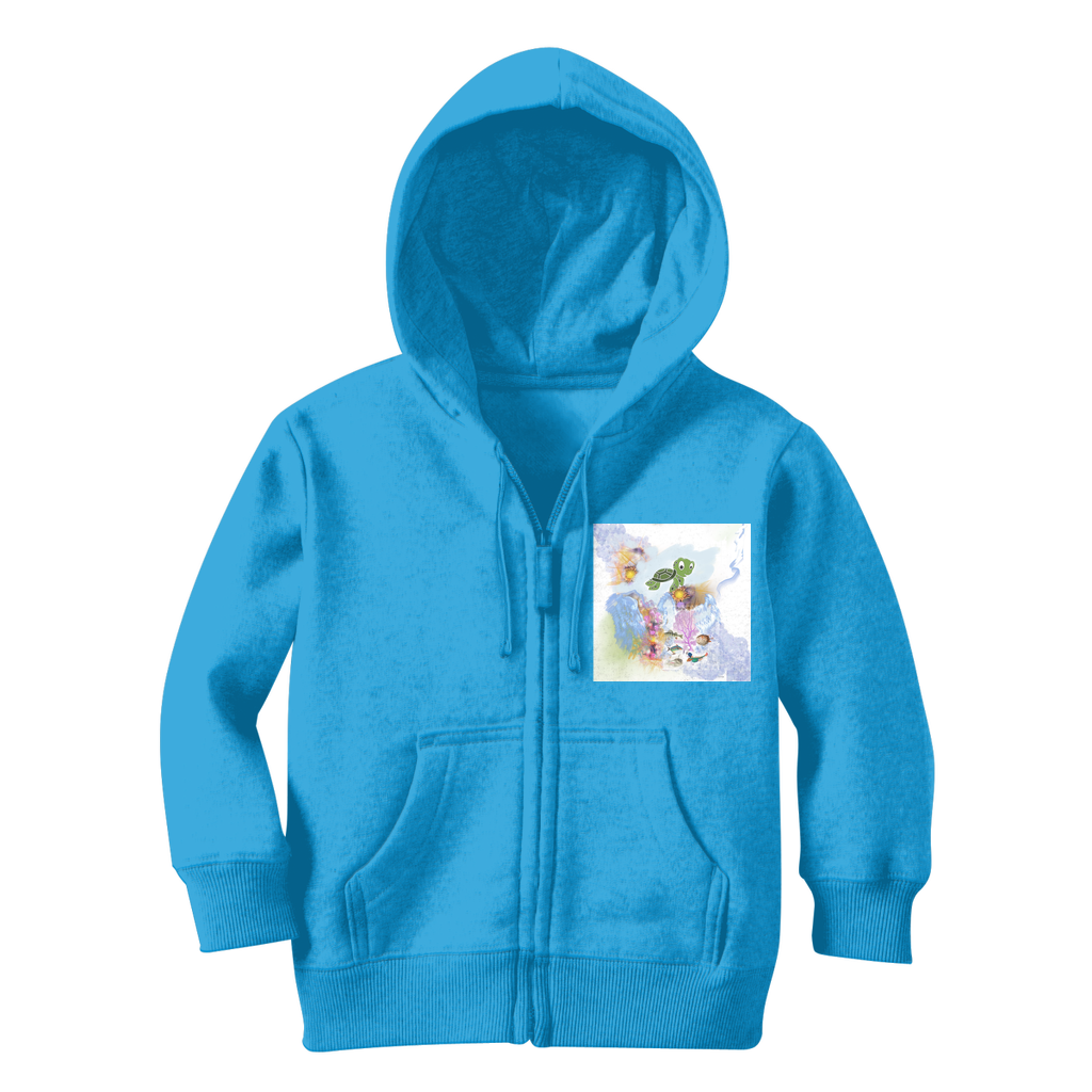 Under the Sea Classic Kids Zip Hoodie - Freebohochic